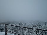 Pohled z vrcholu Čerchova na tisícovku Skalka.