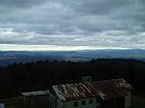 Pohled z rozhledny na vrcholu tisícovky Čerchov na východ.