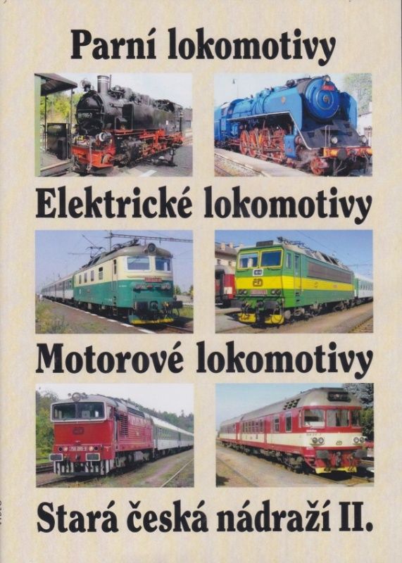 Parní, elektrické a motorové lokomotivy, stará česká nádraží II. (multimediální DVD)