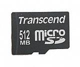 Paměťová karta microSD 512 MB.