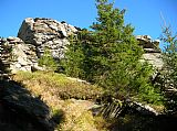 Nejvyšší skalní útvar Karliných kamenů.