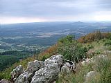 Výhled z nejvyššího vrcholu, ale zároveň i jediné tisícovky Ještědsko-kozákovského hřbetu - Ještědu.