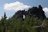 Pytlácké kameny (975 m) - rozhledové místo cestou z Bukovce na Smědavu.