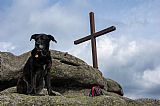 Rita po čase opět na Holubníku. Od minulé návštěvy (2014) je zde nový pěkný vrcholový kříž.