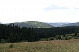 Pohled ze střední části Horní Malé Úpy na Kraví horu.