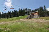Konečná stanice sedačkové lanovky na Hnědý vrch, který je součástí Liščí hory.
