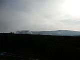 Výhled ze Stříbrného hřbetu na Studniční horu a Luční horu.