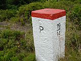 Na jiných hraničnících Lysečinské hory změna písmene D na P nebyla provedena důsledně.