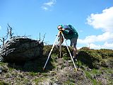 Podrobné geodetické měření vrcholové části Meluzíny dne 10.5.2008.