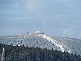 Výhled z Meluzíny na Fichtelberg.