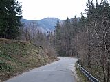 Lysá hora ze silnice k horskému hotelu Petr Bezruč.