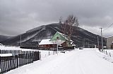 Nořičí hora od osady Na Pekliskách. Vrchol je od místa fotografování vzdálen 2 km.