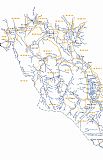 Mapa Šumava - Trojmezenská hornatina - západ