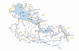 Mapa Šumava - Trojmezenská hornatina - východ