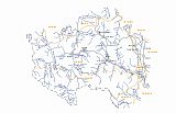 Mapa Šumava - Kvildské pláně - jih