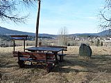 Odpočinkové místo "U Lenorské hájenky" s panoramatickým výhledem na Chlustov, Červený vrch, Pažení, Boubín a další tisícovky.