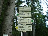 Turistické značení pod tisícovkou Březová hora.