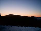Jezerní hora od Pancíře při západu slunce.