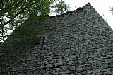 Zřícenina hradu na vrcholu Kunžvartu.