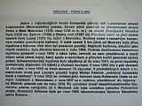 Detail jednoho z infopanelů na výstavě v obci Kvilda věnovaného lokalitě Březník rozkládající se mezi tisícovkami Špičník, Studená hora, Malá Mokrůvka a Velká Mokrůvka.