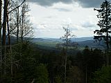 Pohled z vrcholu tisícovky Mechový vrch na jih.