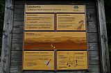Informační panel Národního parku Bavorský les u Latschensee.