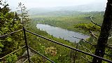 Plešné jezero z vyhlídky Lipno u Stifterova obelisku, nedaleko Plechého.