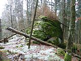 Silnická hora: skalka ve vrcholové části nepřevyšuje geodetický bod (998 m) nacházející se v nejvyšším místě vrcholu.