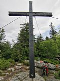 Velice pěkný vrcholový kříž na vrcholu Smrčiny (na Rakouské straně).