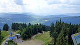 Železnorudsko z rozhledny na Špičáku.