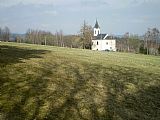 Kostel svaté Magdalény nedaleko tisícovky Větrný.