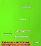 Tisícovka Zahrádky - vrcholová plošina s údaji naměřenými dne 10.1.2010 (přístroj GPSMAP 60CSx).