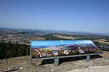 Panorama na ochozu rozhledny na vrcholu Libína.